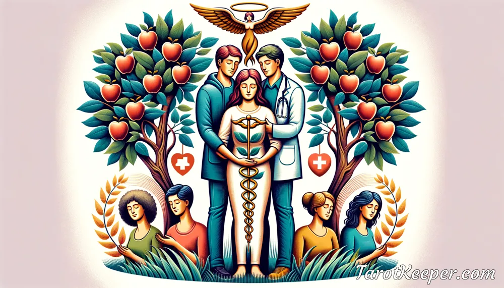 Health and The Lovers Tarot Card